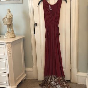 Deep Sienna Boho Maxi Dress